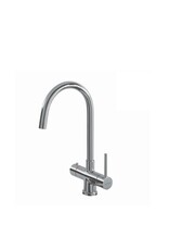 Selsiuz kranen Selsiuz 351206 Push & Turn 3-in-1 Rond Chrome Chroom met Combi (Extra) Boiler