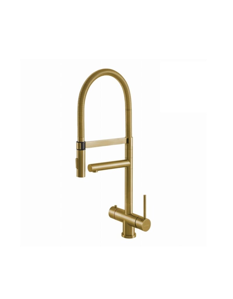Selsiuz kranen Selsiuz 351231 Push & Turn  3-in-1 XL Gold Goud met Combi (Extra) Boiler