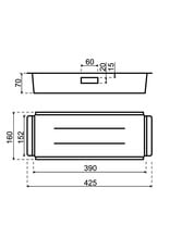 Lanesto Lanesto Urban Patinated Brass inzetbakje voor spoelbak