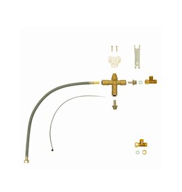 Selsiuz kranen Selsiuz Mengset om van de witte ronde Selsiuz Single boiler een Selsiuz Combi (Extra) boiler te maken