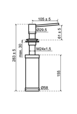 Lanesto Lanesto Zeepdispenser 251372 Rond Patinated Brass