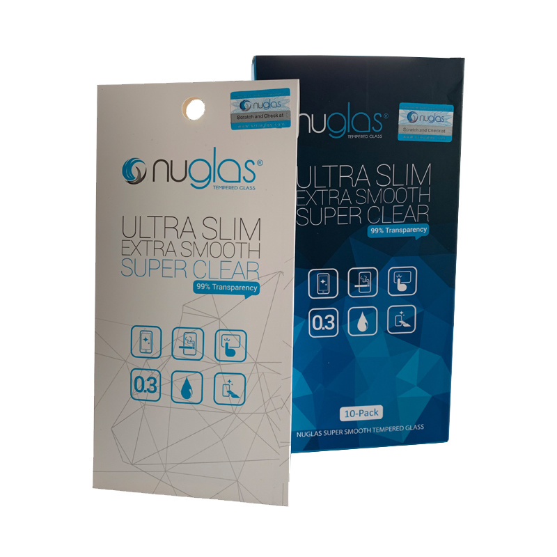 NuGlas screenprotector (2.5D) 10-pack geschikt voor iPhone SE (2020/2022)