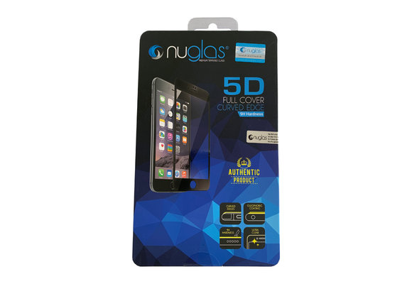 NuGlas screenprotector (5D full cover) geschikt voor iPhone SE (2020/2022)
