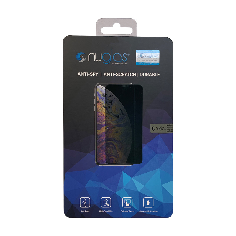 NuGlas screenprotector (5D full cover privacy) geschikt voor iPhone X/XS/11 Pro