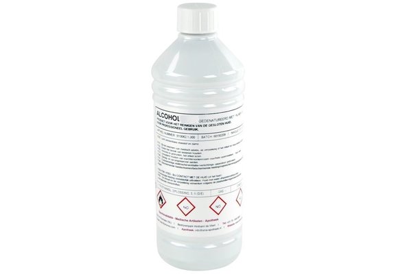 Isopropyl schoonmaak alcohol 1 liter (99,9%)