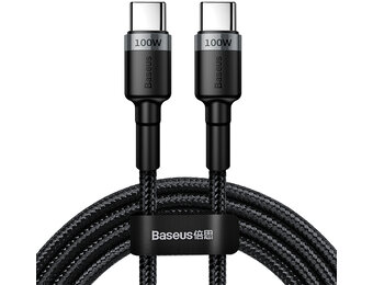 Baseus Cafule PD2.0 100W flash charging Type-C to Type-C cable (20V 5A)2m Gray+Black