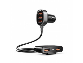 Joyroom Autolader with 5 USB porten (3.0 Quick Charge) - Black