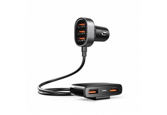 Joyroom Autolader met 5 USB poorten (3.0 Quick Charge) - Zwart