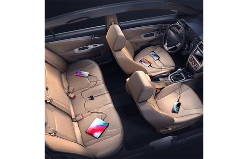 Joyroom Autolader met 5 USB poorten (3.0 Quick Charge) - Zwart