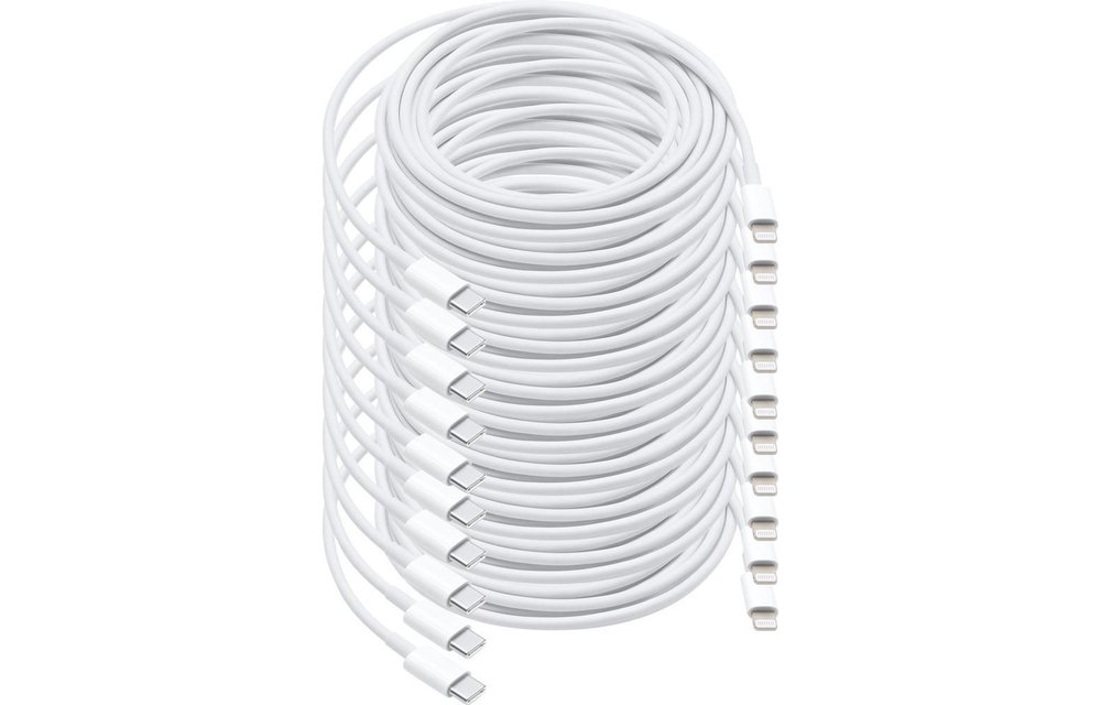 48 stuks USB-C naar lightning kabel - 1 meter - bulk voor Apple