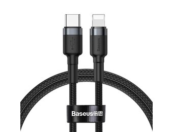 Baseus Cafule Cable Type-C to iP PD 20W 1m Gray+Black