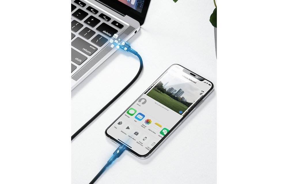 BASEUS: Cafule data kabel 1M - USB-C naar Lightning kabel
