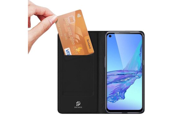Dux Ducis Slim Booktype hoesje - Zwart voor Oppo A73 (5G)