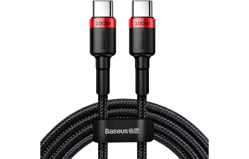 Baseus Cafule PD2.0 100W flash charging Type-C to Type-C cable (20V 5A)2m Red+Black