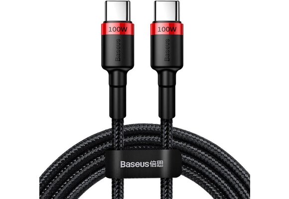 Baseus Cafule PD2.0 100W flash charging Type-C to Type-C cable (20V 5A)2m Red+Black