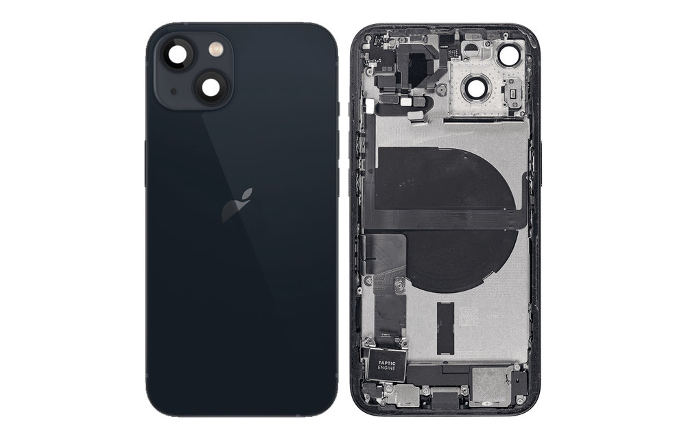 Behuizing volledig gemonteerd - EU (A grade) - Zwart voor iPhone 13