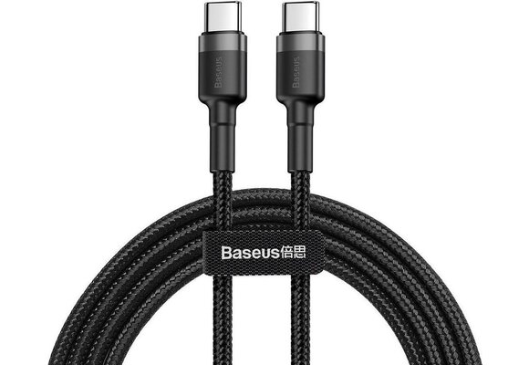 Baseus Cafule Type-C PD2.0 60W flash charging data line (20V 3A) 2m Gray+Black