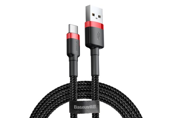 Baseus cafule Cable USB For Type-C 3A 1m Red+Black