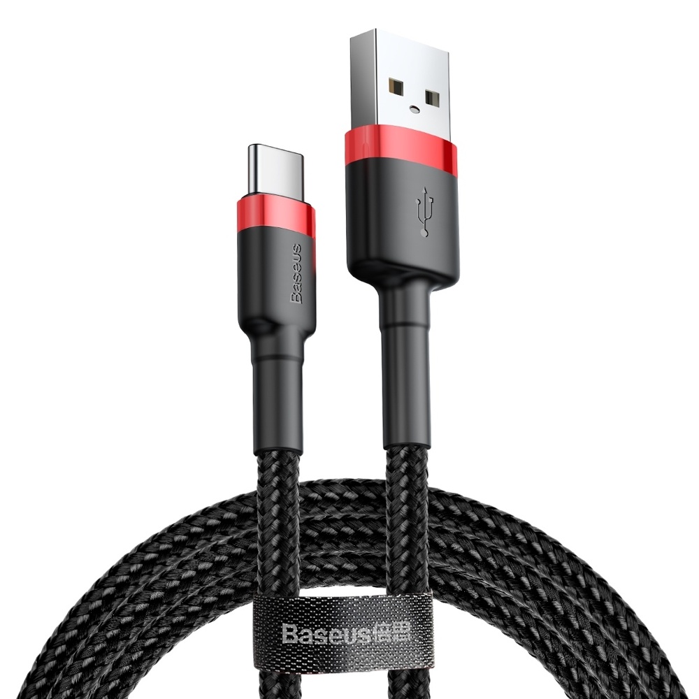 Baseus cafule Cable USB For Type-C 3A 1m Red+Black