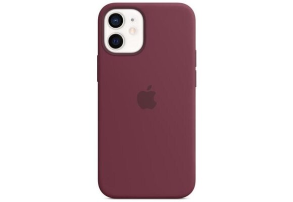 Apple MHKQ3ZM/A	 iPhone 12 mini Silicone Case w/ MagSafe - Plum