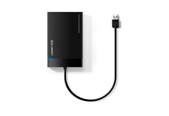 Ugreen - Externe Harde schijf behuizing voor 2'5" SATA HDD/SSD - USB3.0 - Zwart