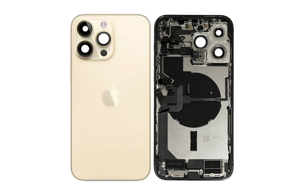 Gehause Voll vormontiert - EU (A grade) - Gold fur iPhone 14 Pro Max