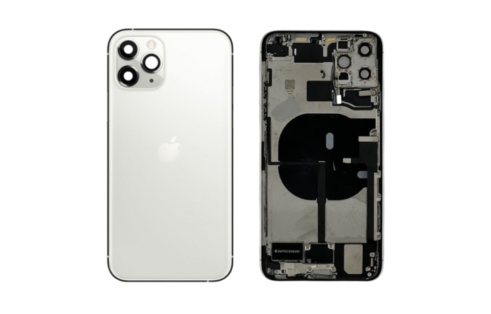 Gehause Voll vormontiert - US (A grade) - Silber fur iPhone 11 Pro Max