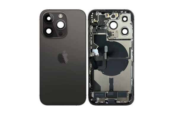 Behuizing compleet - Excellent (EU) - Zwart voor iPhone 14 Pro