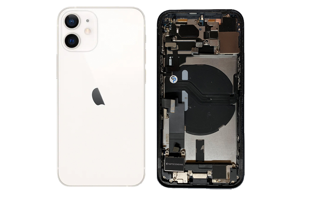 Gehause Voll vormontiert - EU (A grade) - Weiss fur iPhone 12 Mini