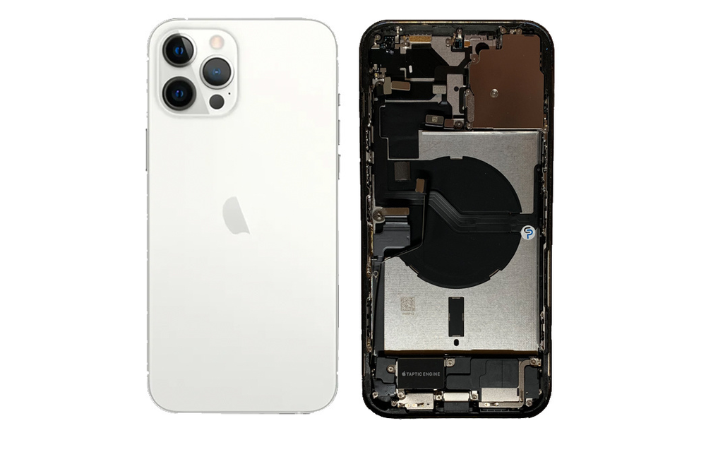 Gehause Voll vormontiert - EU (A grade) - Silber fur iPhone 12 Pro Max