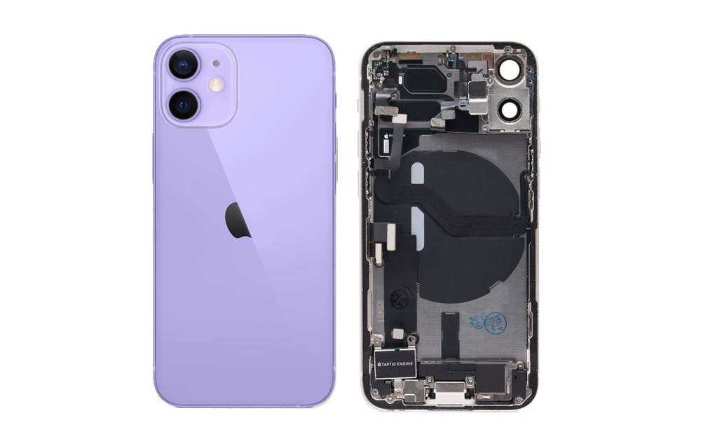 Gehause Voll vormontiert - EU (A grade) - Violett fur iPhone 12 Mini