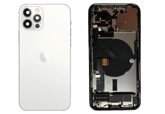 Behuizing compleet - Excellent (EU) - Zilver voor iPhone 12 Pro