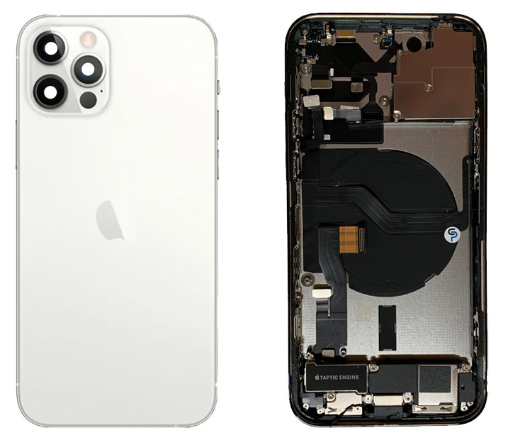 Behuizing compleet - Excellent (EU) - Zilver voor iPhone 12 Pro