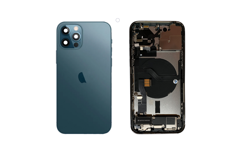 Gehause Voll vormontiert - EU (A grade) - Blau fur iPhone 12 Pro