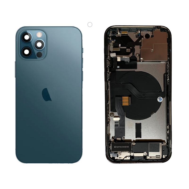 Behuizing compleet - Excellent (EU) - Blauw voor iPhone 12 Pro