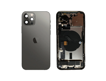 Behuizing compleet - Excellent (EU) - Zwart voor iPhone 12 Pro