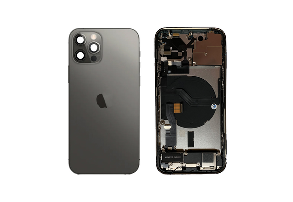 Behuizing compleet - Excellent (EU) - Zwart voor iPhone 12 Pro