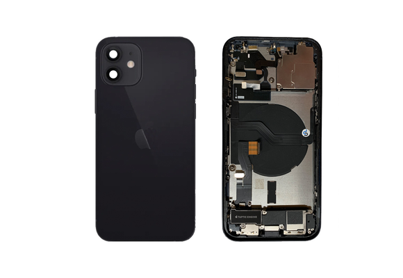 Behuizing compleet - Excellent (EU) - Zwart voor iPhone 12