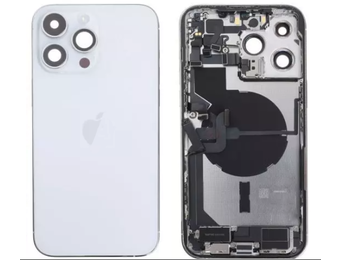 Behuizing compleet - Excellent (EU) - Zilver voor iPhone 14 Pro Max