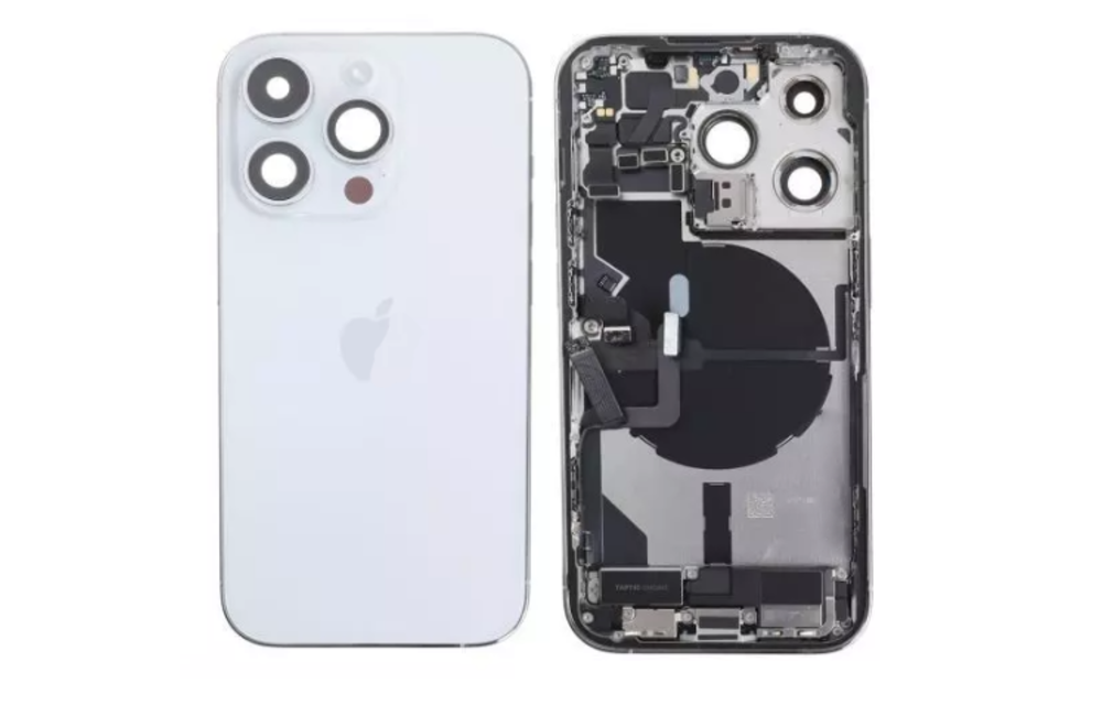Behuizing volledig gemonteerd - EU (A grade) - Zilver voor iPhone 14 Pro