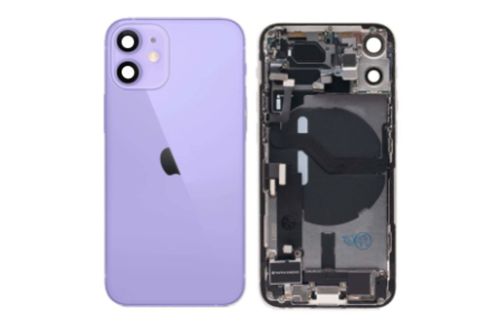 Gehause Voll vormontiert - US (A grade) - Violett fur iPhone 12 Mini