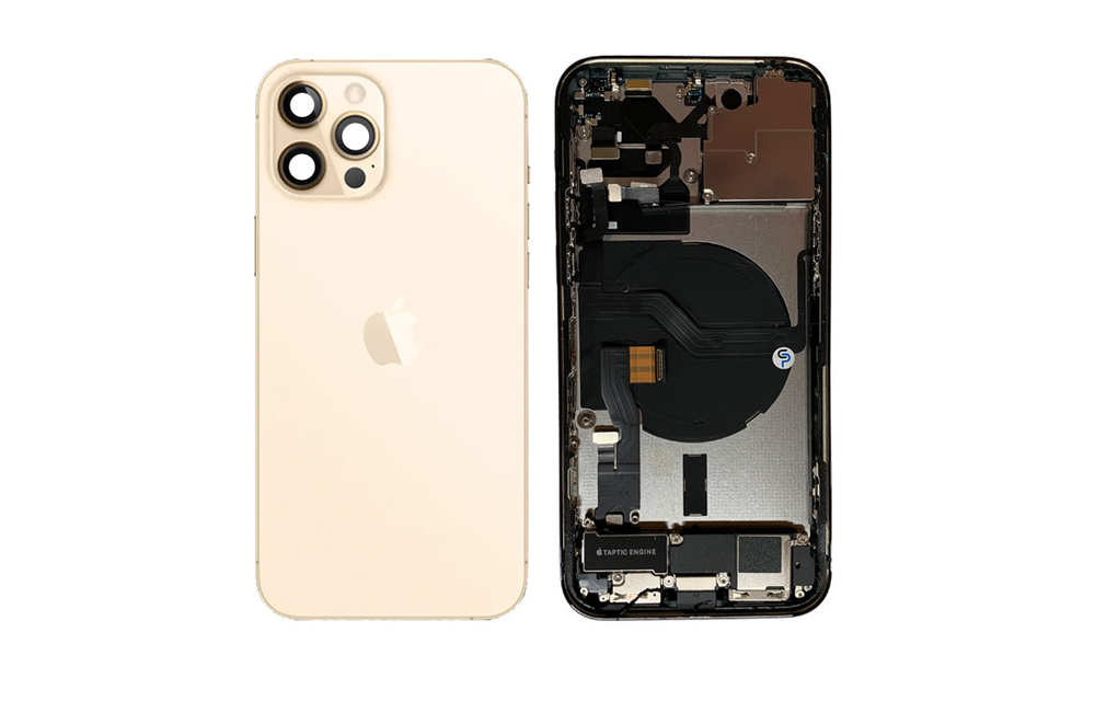 Gehause Voll vormontiert - US (A grade) - Gold fur iPhone 12 Pro