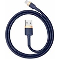 Baseus 2m Apple Lightning Naar USB iPhone Oplaad Kabel Lightning - Iphone 12 / 12 PRO / 12 PRO MAX / 11/ 11 PRO (MAX) / XS / XR/ X / iPhone 8 / 8 Plus/ iPhone SE/ 6 / 5 / 5SE - premium kwaliteit - Oplaadkabel - (Goud+Donkerblauw) CALKLF-CV3