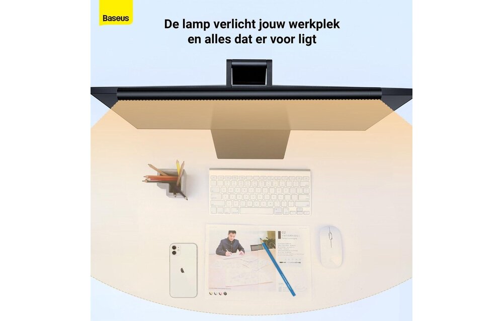 Baseus beeldschermverlichting - bureaulamp - ProEditie - kleurenmodi - aanpasbare lichtsterkte