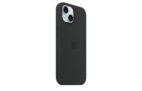 Apple MT0J3ZM/A iPhone 15 Silicone Case w/ MagSafe - Black