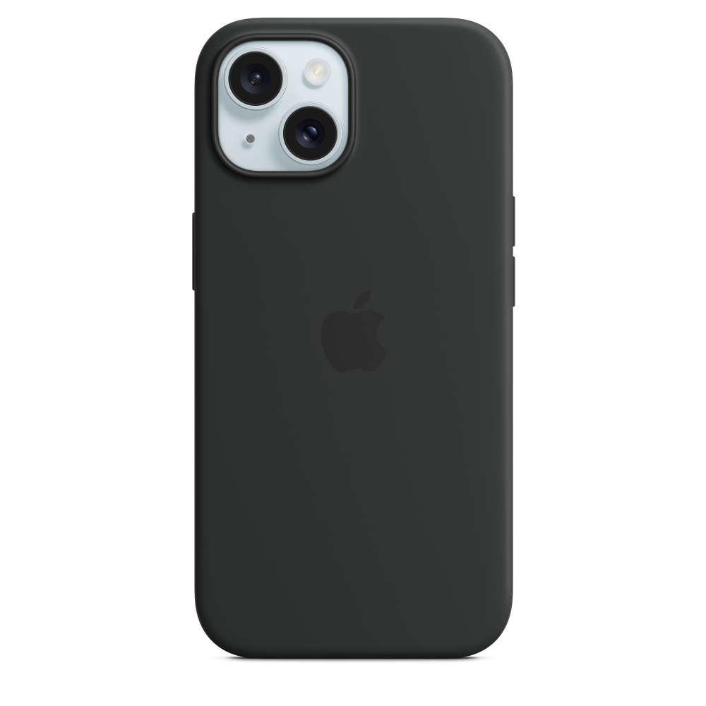 Apple MT0J3ZM/A iPhone 15 Silicone Case w/ MagSafe - Zwart