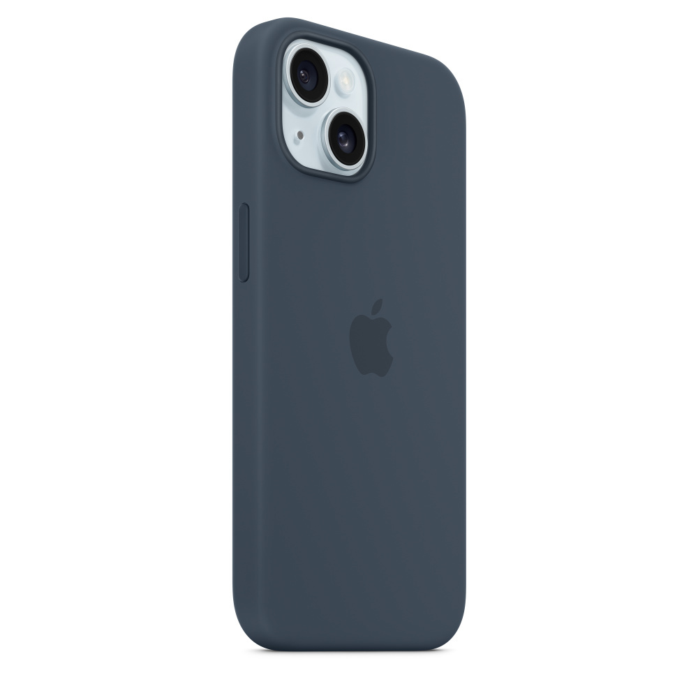 Apple MT0N3ZM/A iPhone 15 Silicone Case w/ MagSafe - Storm blauw