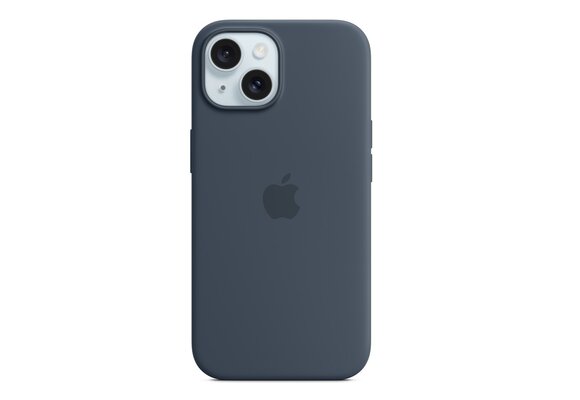 Apple MT0N3ZM/A iPhone 15 Silicone Case w/ MagSafe - Storm blau
