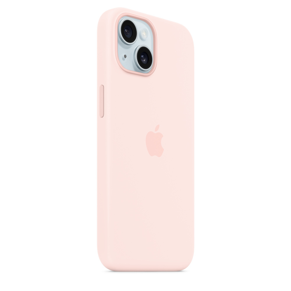 Apple MT0U3ZM/A iPhone 15 Silicone Case w/ MagSafe - Light Pink