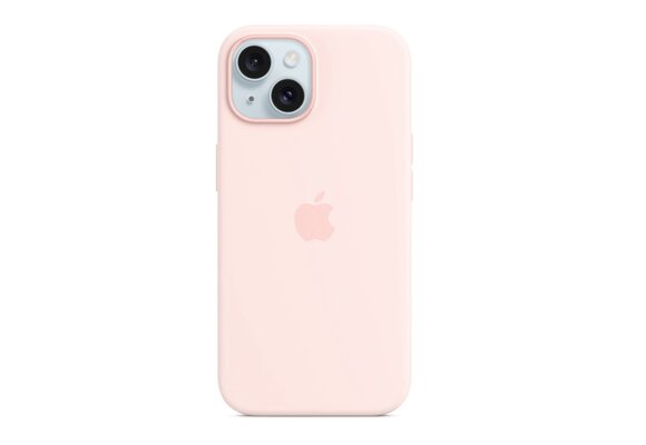 Apple MT0U3ZM/A iPhone 15 Silicone Case w/ MagSafe - Hell-Pink